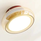 Modern Retro Glass Flush Mount Ceiling Light