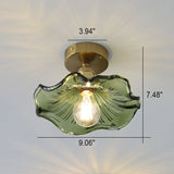 Vintage Glass Flower Ceiling Light for Elegant Ambient Lighting