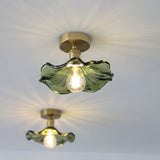 Vintage Glass Flower Ceiling Light for Elegant Ambient Lighting