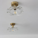 Vintage Glass Flower Ceiling Light for Elegant Ambient Lighting