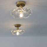 Vintage Glass Flower Ceiling Light for Elegant Ambient Lighting