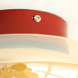 Modern Retro Glass Flush Mount Ceiling Light