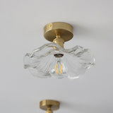 Vintage Glass Flower Ceiling Light for Elegant Ambient Lighting