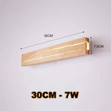 Modern Wooden LED Wall Light Minimalist Linear Ambient Wall Lamp