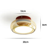 Modern Retro Glass Flush Mount Ceiling Light