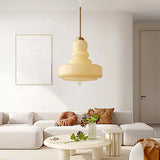 Retro Layered Glass Pendant Ceiling Light