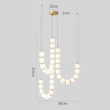 Modern Pearl Globe LED Chandelier Pendant Light