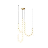 Modern Pearl Globe LED Chandelier Pendant Light