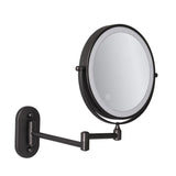 LED Wall Mounted Makeup Mirror with Light Adjustable Magnifying Vanity Mirror