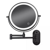 LED Wall Mounted Makeup Mirror with Light Adjustable Magnifying Vanity Mirror
