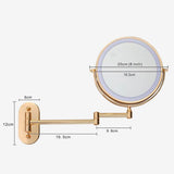 Rechargeable LED Magnifying Makeup Mirror Wall Mounted Vanity Mirror