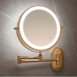 Rechargeable LED Magnifying Makeup Mirror Wall Mounted Vanity Mirror