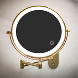 Rechargeable LED Magnifying Makeup Mirror Wall Mounted Vanity Mirror