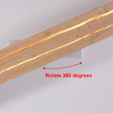 Modern Wooden LED Wall Light Minimalist Linear Ambient Wall Lamp