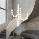 Modern Pearl Globe LED Chandelier Pendant Light