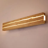 Modern Wooden LED Wall Light Minimalist Linear Ambient Wall Lamp