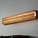 Modern Wooden LED Wall Light Minimalist Linear Ambient Wall Lamp