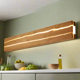 Modern Wooden LED Wall Light Minimalist Linear Ambient Wall Lamp