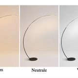 Modern Curved LED Arc Floor Lamp Minimalist Ambient Standing Light