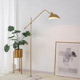 Modern Adjustable Arc Floor Lamp Metal LED Reading Light