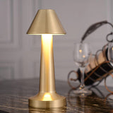 Rechargeable Cordless Metal LED Table Lamp for Elegant Ambient Lighting