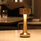 Rechargeable Cordless Metal LED Table Lamp for Elegant Ambient Lighting