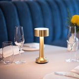 Rechargeable Cordless Metal LED Table Lamp for Elegant Ambient Lighting