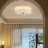 Vintage Cream Glass Flush Mount Ceiling Light for Warm Ambient Lighting