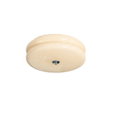 Vintage Cream Glass Flush Mount Ceiling Light for Warm Ambient Lighting