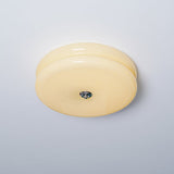 Vintage Cream Glass Flush Mount Ceiling Light for Warm Ambient Lighting