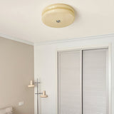 Vintage Cream Glass Flush Mount Ceiling Light for Warm Ambient Lighting