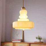 Retro Layered Glass Pendant Ceiling Light