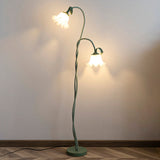 Elegant Flower Floor Lamp Decorative LED Standing Light for Living Room Bedroom