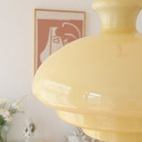 Retro Yellow Glass Pendant Ceiling Light