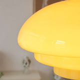 Retro Yellow Glass Pendant Ceiling Light