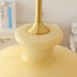 Retro Yellow Glass Pendant Ceiling Light