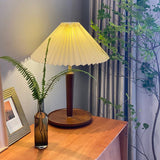 Elegant Pleated Fabric Table Lamp for Warm Ambient Lighting
