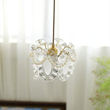 Vintage Crystal Petal Pendant Ceiling Light