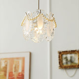 Vintage Crystal Petal Pendant Ceiling Light