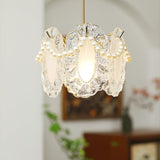 Vintage Crystal Petal Pendant Ceiling Light