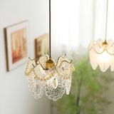 Vintage Crystal Petal Pendant Ceiling Light