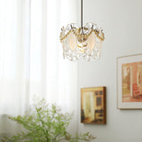 Vintage Crystal Petal Pendant Ceiling Light