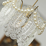 Vintage Crystal Petal Pendant Ceiling Light