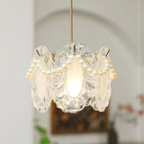 Vintage Crystal Petal Pendant Ceiling Light
