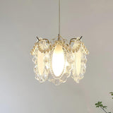 Vintage Crystal Petal Pendant Ceiling Light