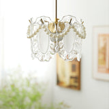 Vintage Crystal Petal Pendant Ceiling Light