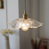 Vintage Flower Glass Pendant Ceiling Light