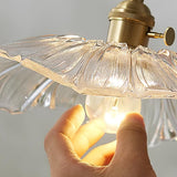 Vintage Flower Glass Pendant Ceiling Light