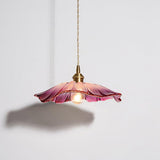 Vintage Flower Glass Pendant Ceiling Light