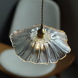 Vintage Flower Glass Pendant Ceiling Light